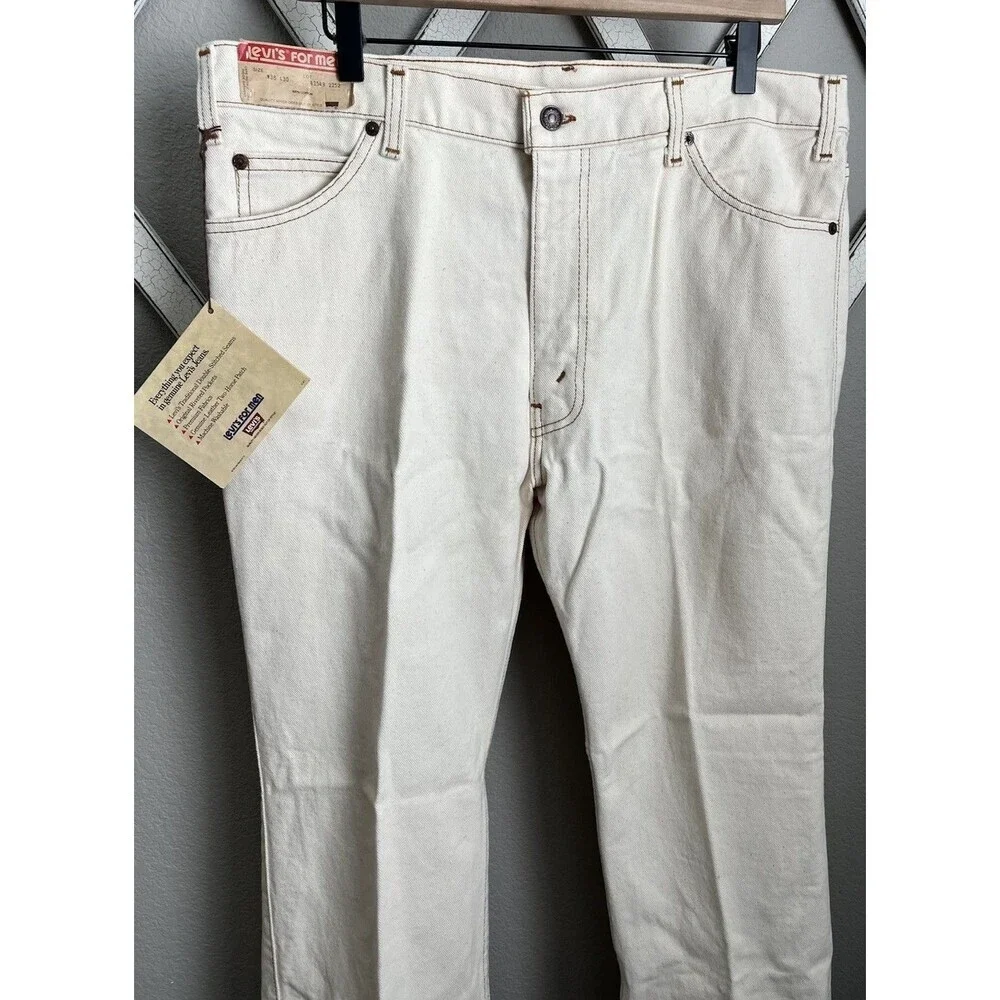 NWT! Deadstock Vtg 1980's Levi's For Men 38X30 Two Horse Jeans Leather Tab
